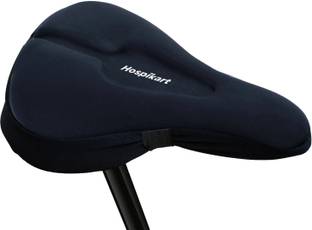 HOSPIKART Premium Gel Bicycle Saddle Seat Cover- Soft, Washable, Indoor & Outdoor Cycling Bicycle Cover Free Size