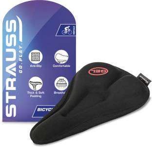 Strauss Silicone Gel Cycle Seat Cover | Bicycle Seat Cover | Cycle Seat Cushion Bicycle Seat Cover Free Size