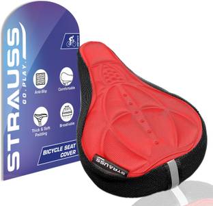 Strauss 3D Sponge Cycle Seat Cover | Bicycle Seat Cover | Cycle Seat Cushion Bicycle Seat Cover Free Size
