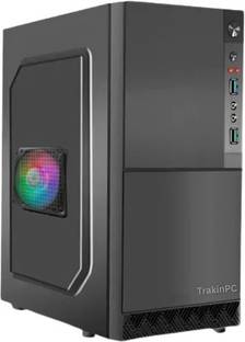 TrakinPC RGB Gaming Cooling Desktop CPU Assembled Desktop PC For Gaming & Video Editing intel i5 Quad Core (16 GB RAM/Intel® HD Graphics Graphics/1 TB Hard Disk/128 GB SSD Capacity/Windows 10 Pro (64-bit)/1 GB Graphics Memory) Full Tower with MS Office
