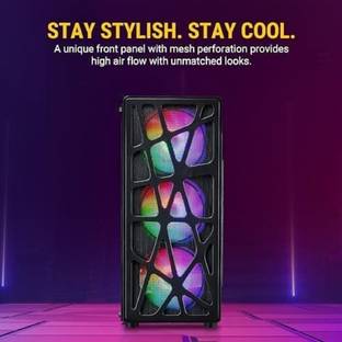 ZEB GTA-GAMING-005 i5-8th Generation/ NVMe SSD / DDR-4 (16 GB RAM/Intel® UHD Graphics 630 Graphics/512 GB SSD Capacity/Windows 11 Pro/ONBORD 2 GB Graphics Memory) Gaming Tower with MS Office