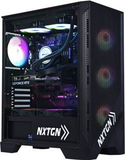 NXTGN Core i9 Gaming/Editing/Trading Desktop PC ( i9 11th Gen / Liquid Cooled (64 GB RAM/RTX4060 8GB Graphics/4 TB Hard Disk/1 TB SSD Capacity/Windows 11 Pro/8 GB Graphics Memory) Mid Tower with MS Office