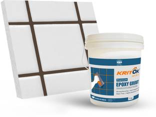 KRIYOK Premium Epoxy Tile Grout | Solid Regular Colors Tiles Epoxy Grout (Coffee Brown) Crack Filler