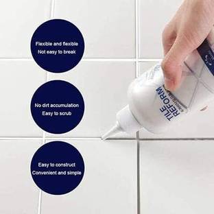 SAJAG Tiles Gap Filler Water Resistance Crack Grout Gap Filler Agent (180ML) Standard Temperature Cordless Glue Gun