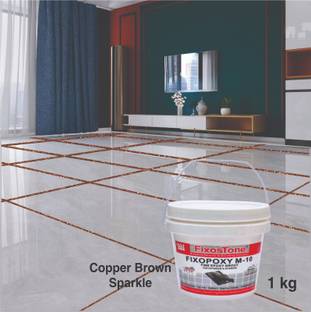 fixostone Glitter Epoxy Tile Grout 3 Components Copper Brown Sparkle Crack Filler