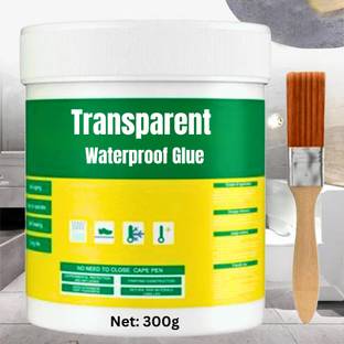 Aelisco Crack Seal Agent Glue with Brush Transparent Waterproof Glu for Leakage Solution Crack Filler