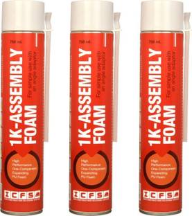 ICFS 1k Assembly Polyurethane Expansion PU Foam Spray 750 ml - Pack of 3 Crack Filler