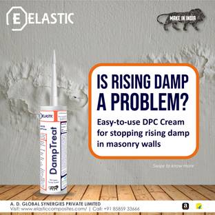 Elastic DampTreat DIY Damp Course Cream for Stopping Rising Dampness, Wall Injection Crack Filler