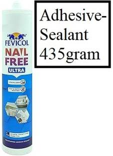 FEVICOL Nail Free Ultra White Adhesive sealant 435g(Pack of 1) Crack Filler