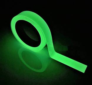 SVULINT Waterproof Fluorescent Tape Glow Tape Portible Bright for Black Rooms and Dark Area (Manual)