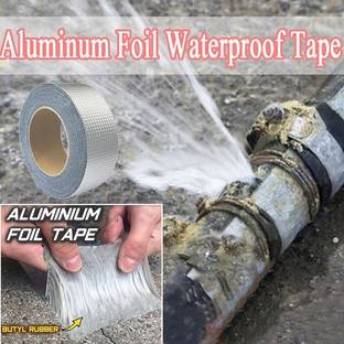 JIG'sMART 6 M Aluminium Adhesive Waterproofing Leakage Roof Sealing Tape For Crack Repair Crack Filler