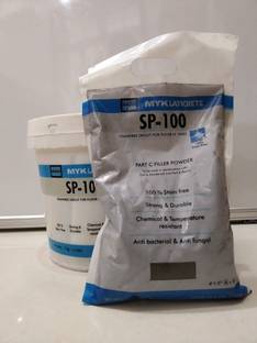 MYK LATICRETE SP-100 Stain free Epoxy Grout For Floor & Wall Mocha 1 kg ( Hardener :100g Resin :150g & Filler 750g ) Crack Filler