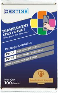 Destine Epoxy Grout for Mosaic Tiles (Translucent) Transparent, Colourless |Waterproof| Crack Filler