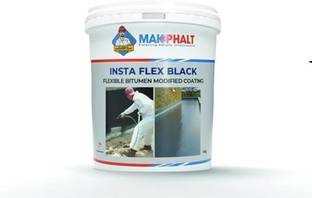 MAKPHALT Insta Flex Black | Roof Balcony Bathroom Waterproofing Elastomeric Coating Crack Filler