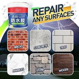 ZENIX CREATION ™Transparent Waterproof Adhesive Repairing Leak seal cement surface cracks agent Adhesive