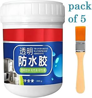 Porquepine Transparent Waterproof Glue with Brush, Leakage Protection Crack Filler