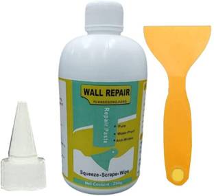 kirmit Wall Crack Repair Agent Waterproof Wall Crack Filler paste For Wall Adhesive WHITE Solvent Wall Paint
