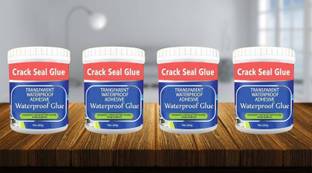 Holidat Pack of 4 Crack Seal Transparent Waterproof Glue for Roof Water Leakage Solution Adhesive