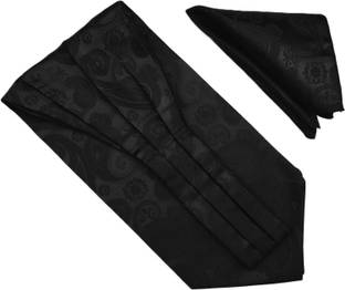 VOICI Mens Ascot Necktie and Pocket Square Cravat
