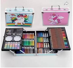 JESVI Unicorn ART & CRAFT PAINTING BOX,MULTIPLE 145 COLOUR KIT