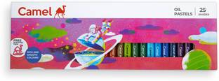 Camel Oil Pastels 25 Shades with Drawing Pencil
