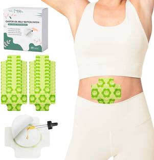 Ofifo Disposable Castor Oil Pack Wrap for Belly Button 20pcs Skin Friendly Nonwoven Crepe Bandage