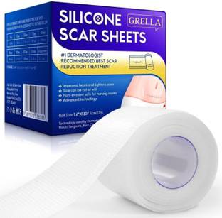 VOLIGO White Silicon Gel Tape for Scars Transparent Medical Silicone Gel Tape for Scar Crepe Bandage