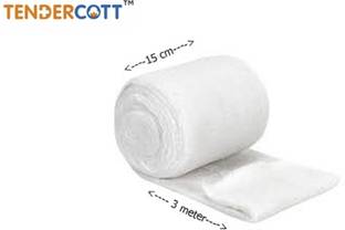 Tendercott Gamjee Roll 15 cm x 3 mtr | Pack of 6 Counts Crepe Bandage