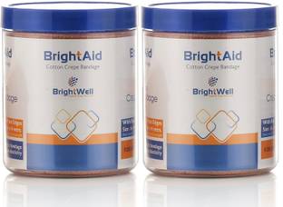 BRIGHT AID PREMIUM COTTON, THICK & WASHABLE Crepe Bandage