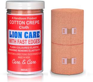 LION CARE Crepe Bandage (Pack of 2) 10cm X 4 Meter Crepe Bandage