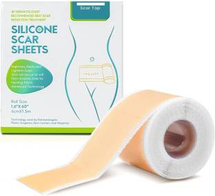 luxenwell Scar Removal Silicon Tape Scar Removal Sheet Strips for C-Section Crepe Bandage
