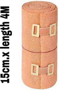 DAQAN ELASTIC CREPE BANDAGE ( PACK OF 1) 15CM X 4 MTR Crepe Bandage Leg Ankle wrist Crepe Bandage