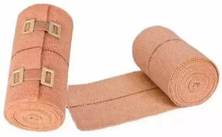 R S Surgical HIGH ELASTIC CREPE FOR PAIN RELIEF,SPRAIN RELAX,MUSCLE PAIN (PACK OF 2) 8CM*4M Crepe Bandage