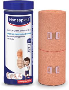 HANSAPLAST Soft Cotton Crepe Bandage for Pain relief | Pack of 1| Provides optimum support Crepe Bandage