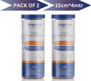 BRIGHT AID COTTON CREPE BANDAGE 15cm*4mtr Crepe Bandage