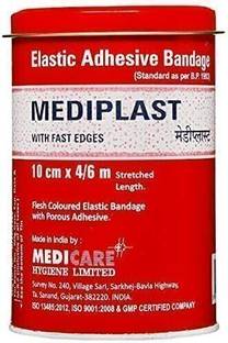 MEDIPLAST Elastic Adhesive Bandage -10cm x 4/6m Crepe Bandage MFX04 Crepe Bandage