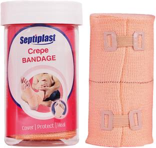 Leeford Crepe Bandage 6cm x 4m for Sprains, Strains, Injuries | Reduces Swelling & Pain Crepe Bandage