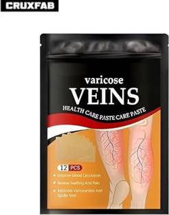 CRUXFAB Varicose Veins Patches Dredge Vein Smoothing Reduce Swelling Relieve Pain Relief Crepe Bandage