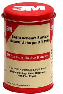 Ashni Elastick 3M Adhesive Bandage10cm X 6meter Stretchable Standerd As Per B.P. 1993 Crepe Bandage
