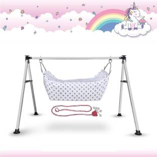 Aamivi Baby Cradle Baby Bedding Hanging Swing Cradle with Cotton Hammock with Net
