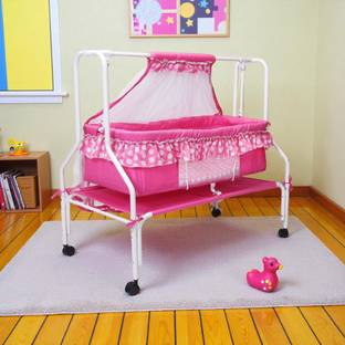 KIDDERY ARES PINK CRADLE BABY CRADLE CRADLE FOR INFANT