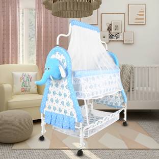 DASAN Cradle for kids cradle for baby boy and girl Cradle With Swing & Mosquito Net