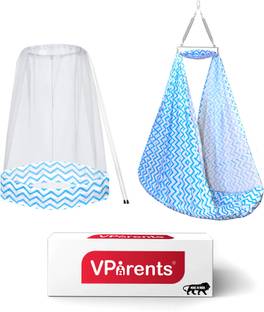 VParents Cherub Baby Swing Cradle with Mosquito Net and Spring
