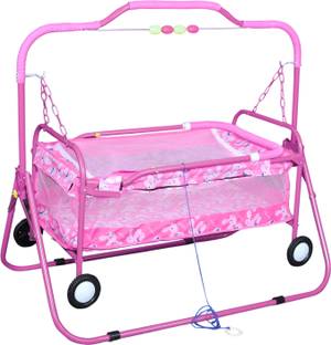 फ्लिपज़न Foldable Baby Cradle with Swing, Jhula Palna for New Born Babies (J8)