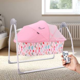 R for Rabbit Lullabies Baby Cradle Automatic Swing | 5 Point Safety Harness and Smart Timer