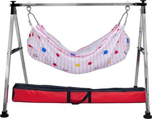 Vhvl Enterprise Folding Swing Baby Cradle /Ghodiyu/Palna/zula+Hammock+Mosquito Net(3392)