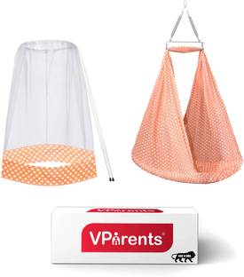 VParents Toddler Baby Swing Cradle with Mosquito Net and Spring