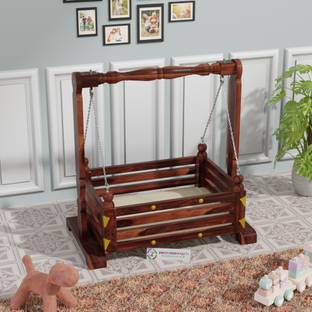 jangid Handicraft Solid Wood Cradle|Cradle|Palna|Wooden Palna|Jhula for kids|Kids bed|Small bed