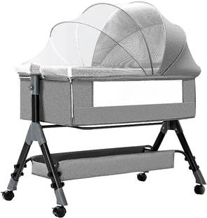 HOUSE OF QUIRK Crib 3 in 1 Baby Bed Portable Bassinet -103L x 57.9W x 80.1H Cm