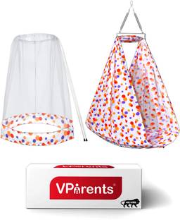 VParents Preemie Baby Swing Cradle with Mosquito Net and Spring